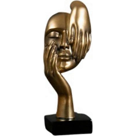 Nordische Statue, abstrakte Schreibtischdekoration aus Kunstharz B-- (1/5)
