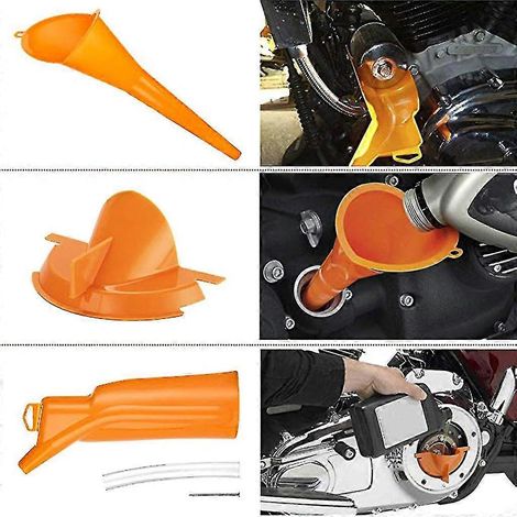 Entonnoir de remplissage d'huile pour carter primaire, anti-goutte, pour moto (1/5)