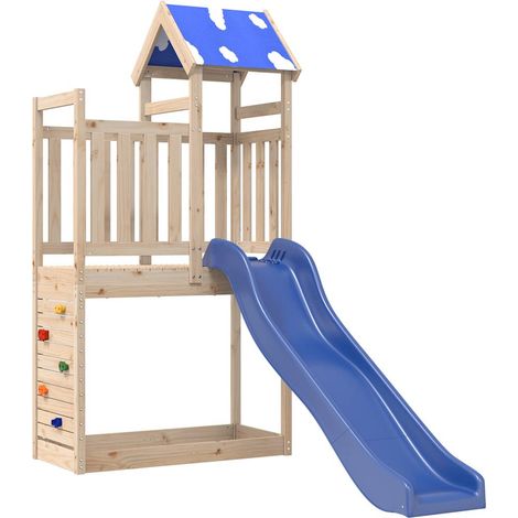 Maison Exclusive - Parque infantil de exterior de madera maciza d