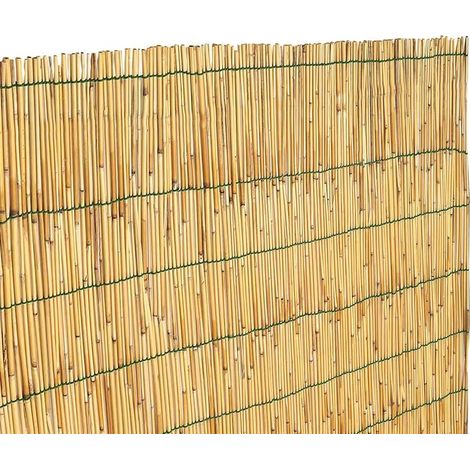 Arella In Canna Cannette In Bamboo Pelato Bambù Naturale Da 5 mm Arelle Canniccio Decorativo Recinzione Giardino Ringhiera Balcone Terrazza Piscina Stuoia Ombreggiante Frangivista 3 x 5 M