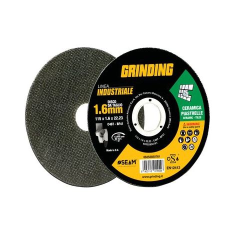 DISCO ABRASIVO TAGLIO MARMO PIANO INDUSTRIAL - MM 115X22,2 H.MM 1,6- 80 pezzi