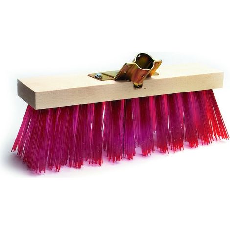 Balai de cantonnier en PVC rouge - 40 cm - Kibros