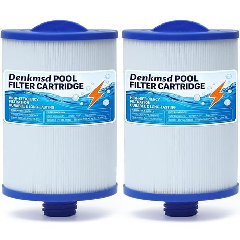 Juego de 2 filtros para spa, para Unicel 6CH-940, para PWW50P3, para skimmer de acceso frontal Waterway y Filbur FC-0359