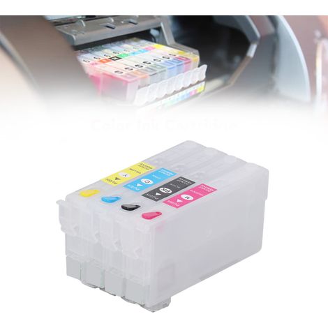 Cartouche d'encre rechargeable 4 couleurs T802 (1/5)