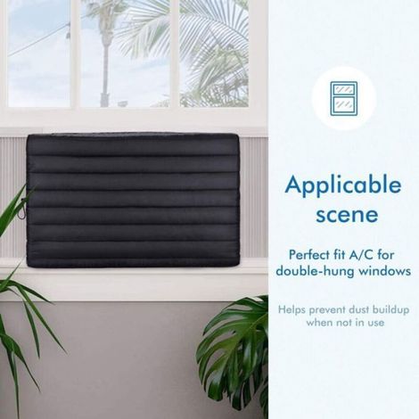 Housse Pour Climatiseur Interieur - 53 3 X 38 1 X 8 9 Cm - Tissu Resistant A Leau - Pour Unite De 6000 A 8000 Btu - 1 Piece (1/5)
