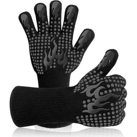 Gant Barbecue, Gants de Four Anti-Chaleur Jusqu'à 800°C Universel Gants de Cuisine Résistant à la Chaleur et GANT DE CUISINE (1/5)