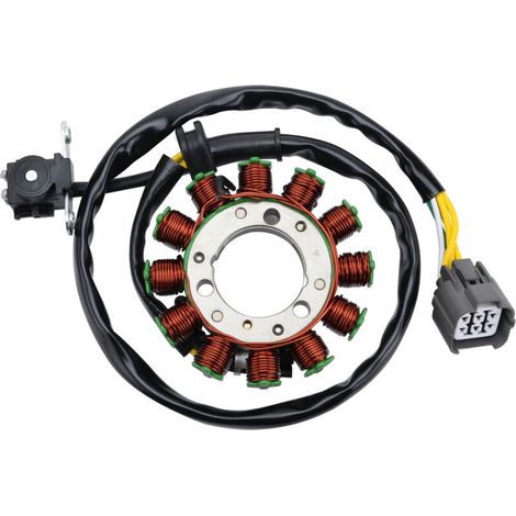 Compatible avec les motos tout-terrain à quatre temps Kawasaki KX250F, KX450F, KX250, KX450, bobine de stator de générateur magnétique, bobine résistante aux hautes températures et aux chocs. (1/5)