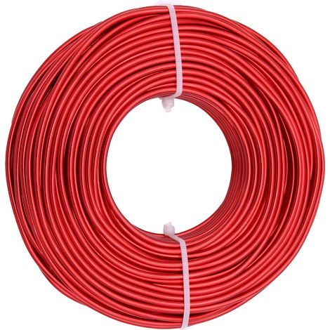 Fil en aluminium flexible pour la fabrication de bijoux, les loisirs créatifs et les projets de bricolage, 0,8 mm (calibre 20) x 30 m, rouge (1/5)