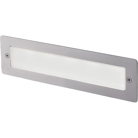 Encastré mural DAS IP65 LED SMD 5W 710lm(230lm) CRI80 3000K 86º Acier inoxydable (1/3)