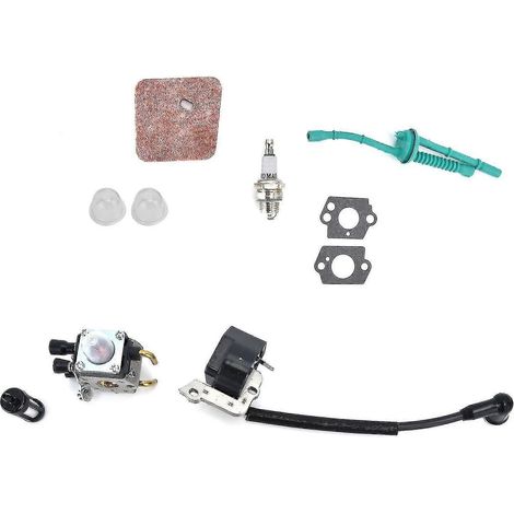 Kit de pièces détachées pour débroussailleuses Stihl FS55, FS38, FS55R, KM55, FS45 et FS46 : carburateur, bobine d'allumage - szdf (1/5)