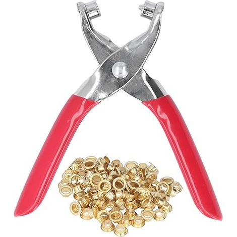 Pince à Œillets Métalliques 4mm Ensemble de 100 Pièces Outils pour Cuir Vêtements Ceinture Bricolage Accessoire Robuste Installation Facile (1/5)