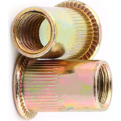 Écrous à sertir à bride en acier au carbone M3-M12 (M10 x 20 pièces) (1/5)