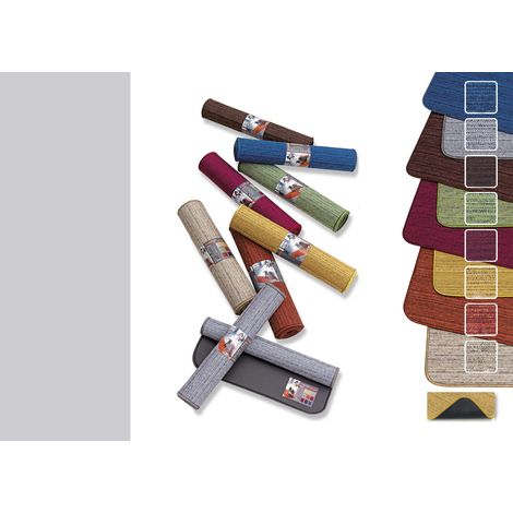 Tappeto Antiscivolo da Cucina Modello Melange, misura55x120 cmcoloreBordeaux (1/2)
