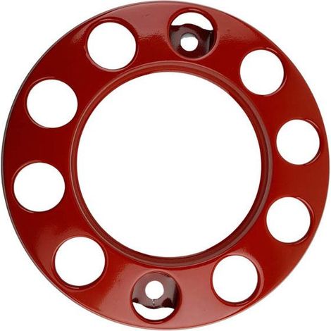 Embellecedor de rueda - 22,5" - Rojo - 10 agujeros - Universal para camiones