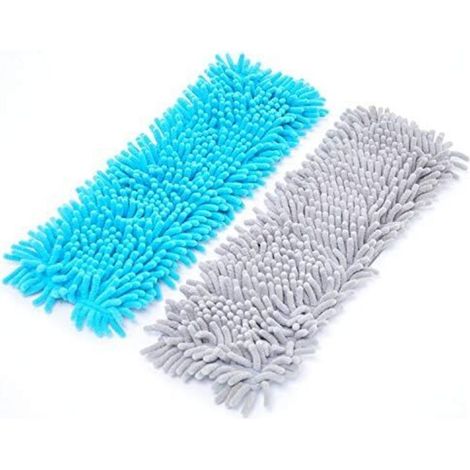 2 housses de rechange pour essuie-tout - Housses de balai-serpillère en microfibre chenille pour un nettoyage en profondeur (1/5)