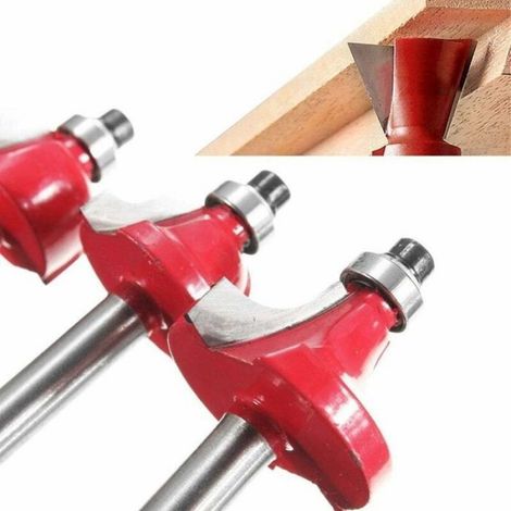 15pcs 6.35mm Tige Fraises à Défoncer Kit Coffret Fraise pour Defonceuse en Carbure de Tungstène Outil de Travail du Bois de Carbure (1/5)