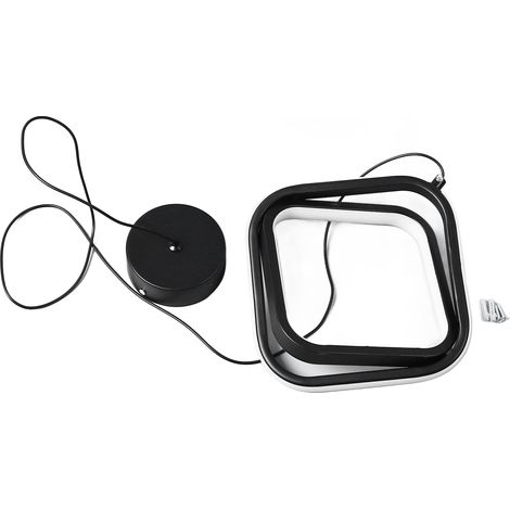 Ortviai Suspension LED moderne réglable en hauteur pour salon, cuisine ou chambre – 24 W, 85-265 V, finition aluminium (1/5)