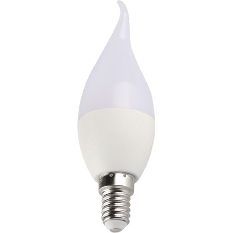 LED-Kerzenlampe, superhell und energiesparend, 7 W, hintere Blase, E14-Schraubmund, 6500 K, positives weißes Licht (1/5)