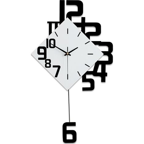Horloge Murale Créatif Bois Élégant Art déco pour Salon Chambre Salle à Manger (1/5)