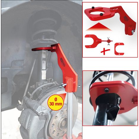 KS TOOLS  Soporte de  amortiguador McPherson  para gato  de transmisión  4 pzs.  - 160.0195 (1/5)