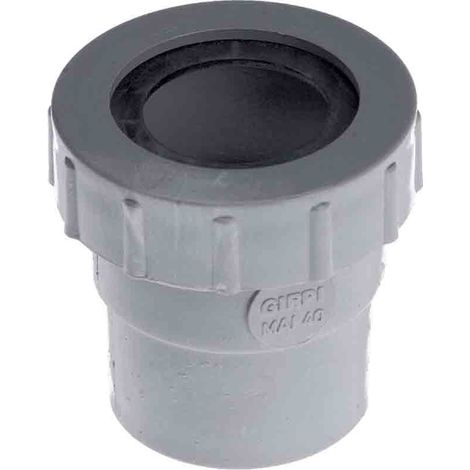 Girpi – Raccord d'évacuation PVC 40mm – Collage avec joints – Normes NF-Me – Compatible tubulures métalliques – Installation étanche (1/2)