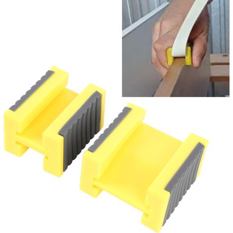 Accessoire de Pose pour Bandes de Bord - Outil de Pressage et Alignement ABS PVC pour Travaux du Bois Précis - Lot de 2 Pièces (1/5)