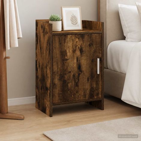 vidaXL Bedside Tables 2 pcs Smoked Oak 40 x 30 x 60 cm Engineered Wood (1/5)