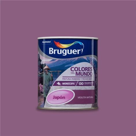Bruguer Colores del Mundo Pintura para paredes monocapa Japón Violeta Natural 750 ml (1/5)