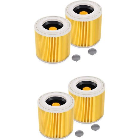 4X Filtre à Cartouche pour WD3 Premium WD2 WD3 WD3P WD3 MV2 MV3 Filtre de Remplacement pour Aspirateur (1/4)