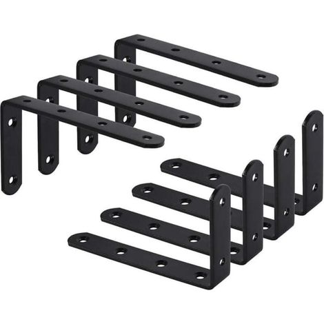 Wandhalterungen, L-förmige Halterungen, feste Halterung, zum Aufhängen von Möbeln, 125 x 75 x 3 mm