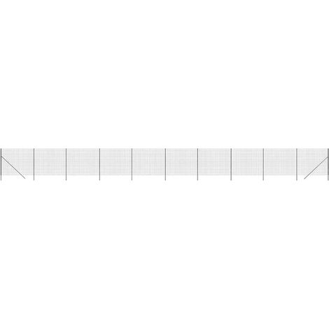 Maison Exclusive - Maschendrahtzaun Anthrazit 2x25 m Verzinkter S