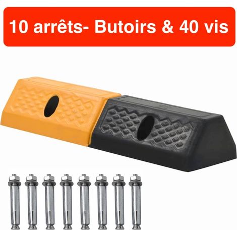 10 Arrêts - Butoirs pour place de stationnement Parking (1/5)