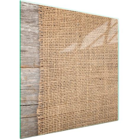 Plaque de protection en verre pour poêle à bois 50x52 (1/5)