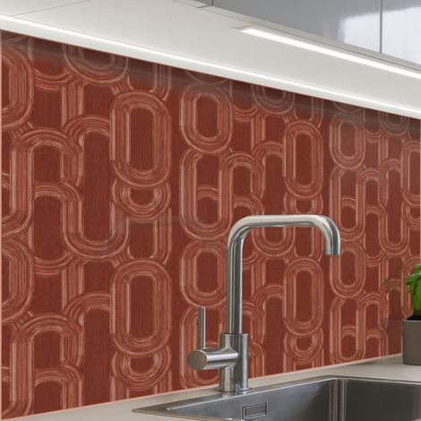 REVETEMENT MURAL DE CUISINE, CRÉDENCE DE CUISINE Abstrait - Texture - Marron 80x60 (1/5)