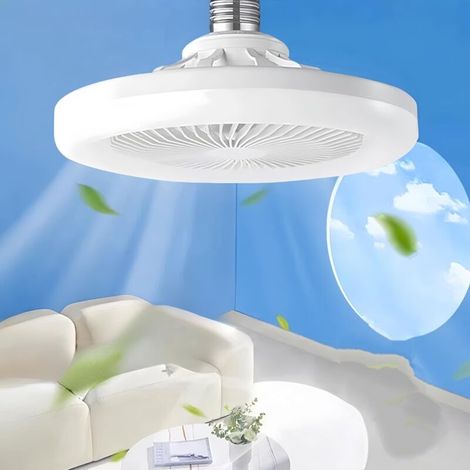 Lighted ceiling fan, 10-inch E27 silent enclosed ceiling fan, 3 (1/5)