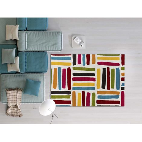 ATTICGO Tapis géométrique BOUNTY 58 Multicolore 80x150 cm (1/4)