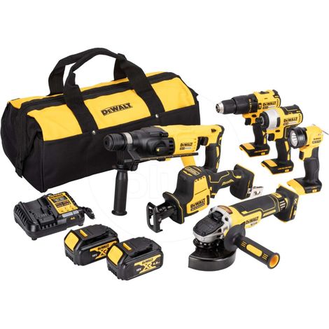 DeWALT Werkzeuge - Akku-Werkzeug-Set, 10-teilig, mit Akkus und Ladegerät DCK607M2