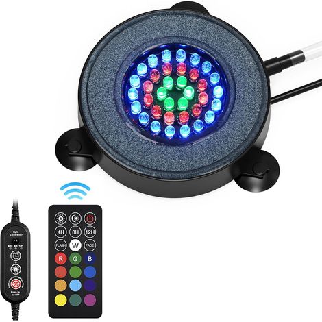 Aquarium Lights - Remote Control Fish Tank Lights, 36 LED 16 Color 4 Lighting Effects (1/5)