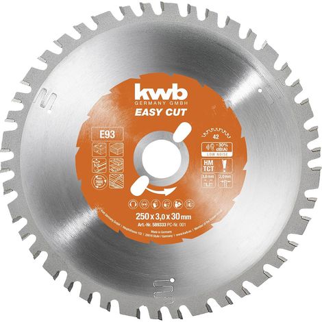 KWB EASY CUT Kreissägeblatt, Allzweckblatt Ø 250 mm - 589333 (1/3)