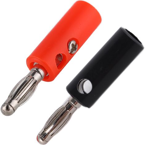 10 Stück U56 4mm Bananenstecker DIY-Kabelverbinder-Adapter für elektrische Prüfungen Rot Schwarz Gelb Grün Blau (1/5)