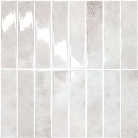 Lot de 10 feuilles 30x30 cm Marron 3D Autocollants muraux auto-adhésifs effet carrelage, autocollants à coller et décoller, étanches, pour crédence, carrelage mural de cuisine et salle (1/5)