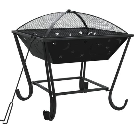 Foyer avec tisonnier 50 cm XXL acier