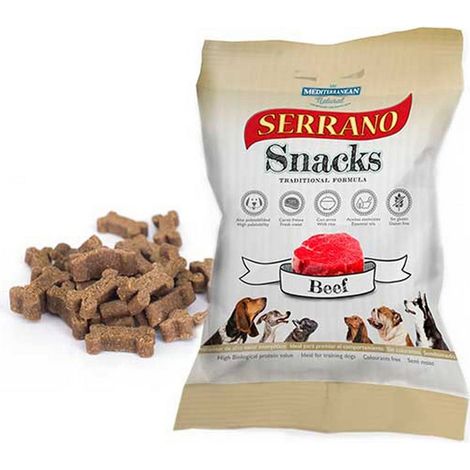 SERRANO SNACK CANE 85G MANZO 25 PZ