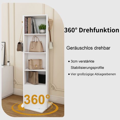 Kleiderschrank aus MDF in Weiß 50 x 50 x 170 cm HOMAIRE (1/5)