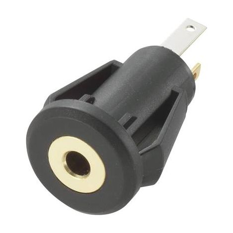 Jack 2.5 mm embase femelle, verticale TRU COMPONENTS 716853 Nombre de pôles: 3 stéréo noir 1 pc(s) S847031 (1/2)