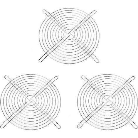 grilles de protection métalliques pour ventilateurs de boîtier PC (200 mm) (1/4)