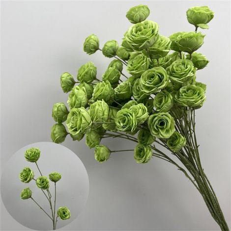 Rosas de ganchillo, ramo de ganchillo de 42 cm, ramo de rosas artificiales de color rosa, flores tejidas, un regalo para mujeres, adecuado para el hogar, la oficina, bodas y decoración de mesas.