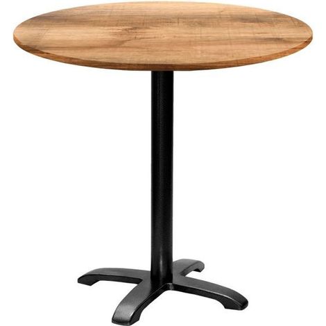 Table ronde Ø 80 cm - modèle Bazila tanin clair (1/4)