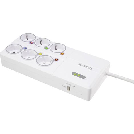 VOLTCRAFT SEM8500 Misuratore costi energetici incl. Presa di corrente senza fili, Esportazione dati, Funzione datalogge (1/4)