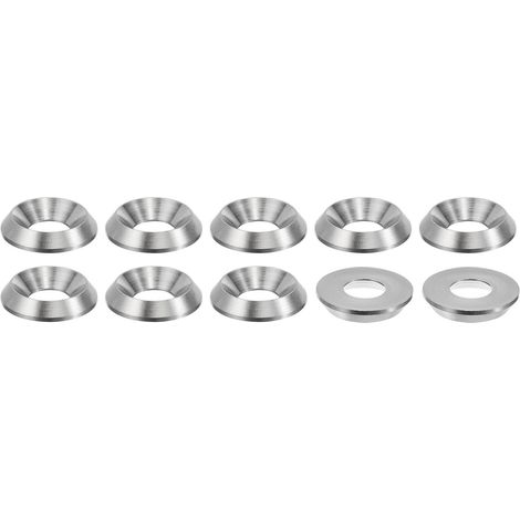 10pcs M6 Finition Fraisée Rondelle 15mm Dia. 2.8mm 304 Inox Acier (1/5)